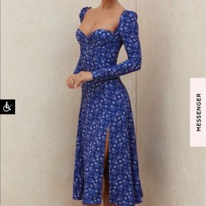 houseofcb Gaia Dress in Saphire Floral